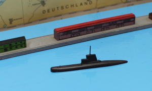 U-Boot Typ 205 "U 3" schwarz  (1 St.) D 1966 Historia Navalis HN 740 in 1: 500